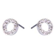 Dazzling Klassiker Earrings Bright Circle Silver