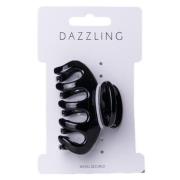 Dazzling Hår Hair Clip Shiny Black