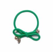 Ia Bon Hair Tie Gold Bead Kelly Green