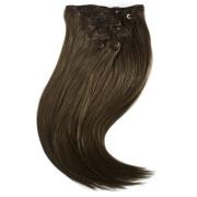 Rapunzel of Sweden Clip-on set 7 pieces 40 cm 2.6 Dark Ash Brown