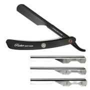 Parker Shaving PTABK Adjustable Push w. 3 blade option Metal Blac