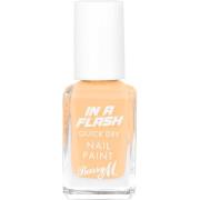 Barry M In A Flash Quick Dry Nail Paint Punchy Peach