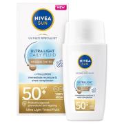 NIVEA SUN UV Face Daily Fluid Medium Tinted SPF 50+ 40 ml