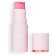 Makeup Revolution Skin Silk Marble Blush Stick Pinched Light Pink