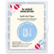 Le Mini Macaron Le Gel Soft Gel Tips Short Round Square, Matte &