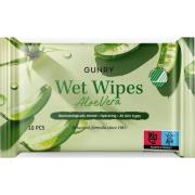 Gunry Wet Wipes Aloe Vera 10 stk