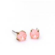 Blomdahl Golden Titanium Pendant Mixed Curved 15 mm, Crystal/Whit