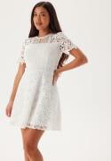 Bubbleroom Occasion Crochet Lace short dress White 48