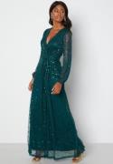 AngelEye Long Sleeve Seqiun Dress Emerald XS (UK8)