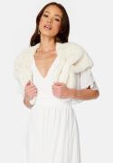 Bubbleroom Occasion Margot Faux Fur Cover Up White XXS/XS