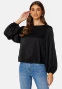 BUBBLEROOM Charli Balloon Sleeve Blouse Black 36