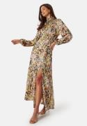 Bubbleroom Occasion Nagini Printed Dress Yellow / Patterned 42