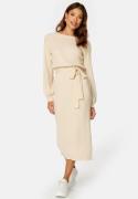 BUBBLEROOM Amira Knitted Dress Light beige XL