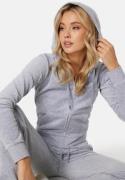 Juicy Couture Robertson Classic Velour Hoodie Silver Marl L