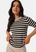 Object Collectors Item Objester S/S new knit pullover Sandshell Stripes:Black L