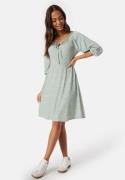 Happy Holly Soft Puff Sleeve Dress Green/Floral 44/46