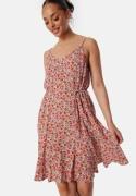 Pieces Pcnya Slip Button Dress Cloud Dancer AOP:FLOWER S