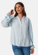 Pieces Pcmarica LS Shirt Light Blue S