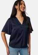 BUBBLEROOM Pasion Satin Blouse Dark blue M