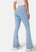 BUBBLEROOM Tove High Waist Flared Superstretch Bleached denim 44