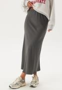 Pieces Pcfranan HW Midi Skirt Magnet XS