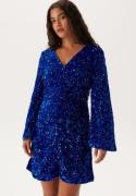 VILA Vibarina Glitter Dress Navy Blazer Detail:SEQUINS XS