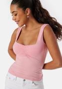 BUBBLEROOM Sweetheart Neckline Tank Top Light pink XS