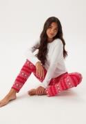 DORINA Bianca Pyjamas St0156-white/RED PRINT XS