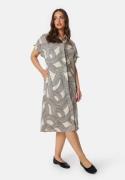 Object Collectors Item Objjulia Ss Shirt Dress Sandshell/AOP BLACK LINES 34