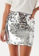 ONLY Onlnancy Sequin Skirt silver XS