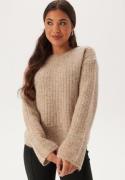 SELECTED FEMME Slfalva Structure Ls Knit O-ne Irish Cream Detail:birch M