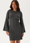 ONLY Onlmonica Ls O-neck Dress Knt Dark Grey Melange XL