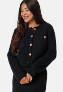 BUBBLEROOM Button Knitted Jacket Black L