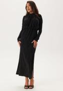 YAS Yasyen Ls Long Dress Black Detail:black Lurex L