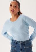 VILA Viril O-neck L/S Knit Top Kentucky Blue Detail:MELANGE XL