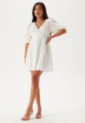 Bubbleroom Occasion 3D Puff Sleeve Dress White XXS