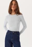 Pieces Pcruka Ls Top Noos Cashmere Blue Stripes:cloud Da S