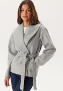 ONLY Onlaugusta Life Short Coat  Light Grey Melange XL