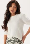 VILA Viril 2/4 SLEEVE O-NECK KNIT T White Alyssum M