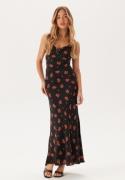 Bardot Monroe Cowl Neck Maxi Dress 194008 Black Floral 34(UK6)