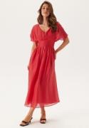 FOREVER NEW Francine V Neck Midi Dress Red 36(UK8)