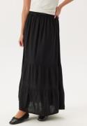 Happy Holly Linen Maxi Skirt Black 52/54