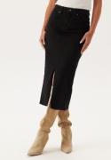 ONLY Onlsiri Front Slit Skirt Dnm  Black Denim M