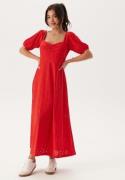 Happy Holly Broderie Anglaise Dress Red 48/50