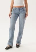 True Religion Sarah Low Rise Straight Light Wash 24