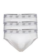 Cr7 Main Basic, Brief, 3-Pack Underbukser Y-front Briefs White CR7