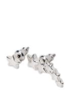 Ava Recycled Star Earrings Silver-Plated Accessories Jewellery Earrings Studs Silver Pilgrim