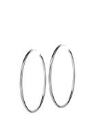 Hoops Earrings Steel Large Accessories Jewellery Earrings Hoops Silver Edblad