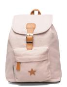 Baggy Back Pack, Powder/ Gold With Leather Star Accessories Bags Backpacks Pink Smallstuff