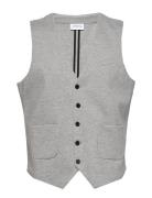 Superflex Knitted Waistcoat Habitvest Grey Lindbergh